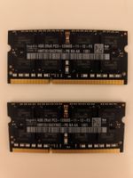 Hynix SO‑DIMM Kit: 2× 4 GB DDR3‑1600 für Notebooks